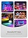 Onforu 2 Pack RGBW LED Flood Light 800W Equivalent, 100W Color Changing Floodlight with 44 Keys Remote, 2700K Warm White IP66 Waterproof Spot Lights Outdoor, Uplights for Stage, Party