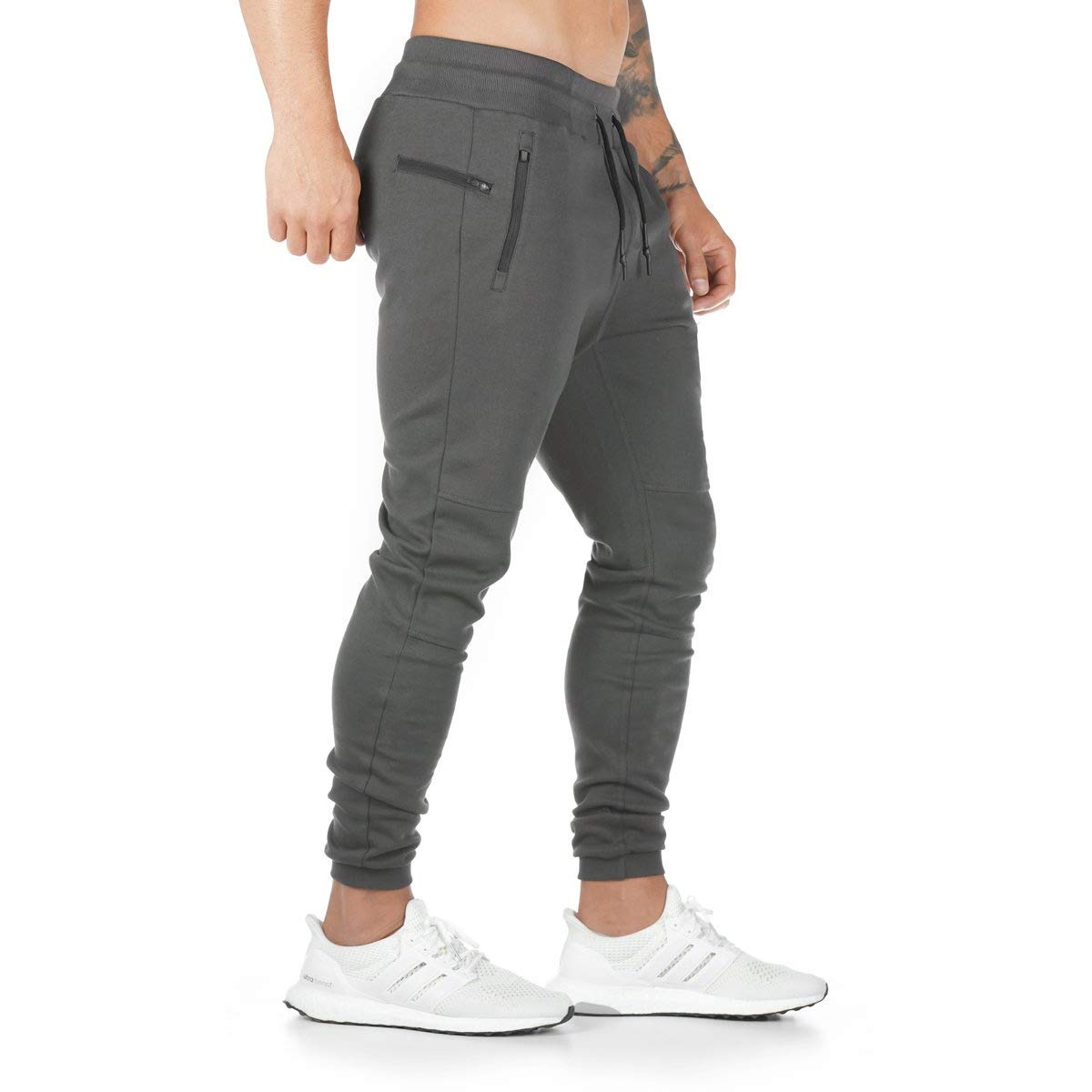 Spodnie męskie spodnie dresowe cargo chinosy fitness spodnie slim fit joggery moda uliczna spodnie sportowe młoda moda spodnie rekreacyjne, ciemnoszary, XXL