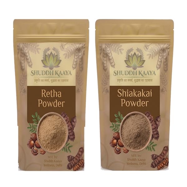 Pure Shikakai & Reetha Powder Combo Pack (100% Organic & Natural) | Premium Hair Cleanser & Conditioner for Hair Growth, Hair Fall Control & Anti-Dandruff | Raw Aritha & Soapnut Powder for Strong & Shiny Hair | Pack of 2-image-27