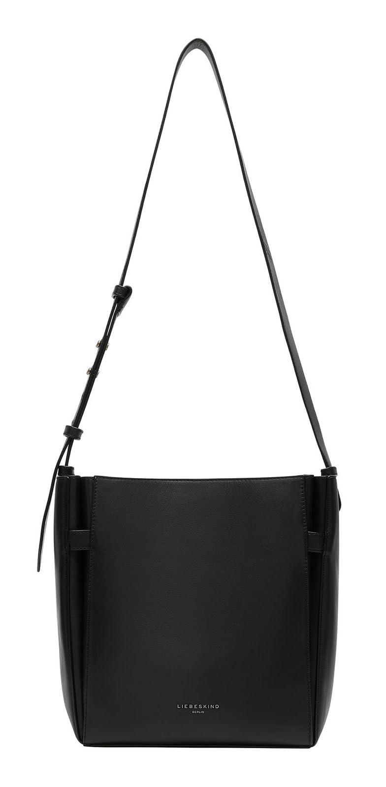 LIEBESKIND BERLIN Leather shoulder bag Kodiaq Sheep Hilla Hobo Bag Black