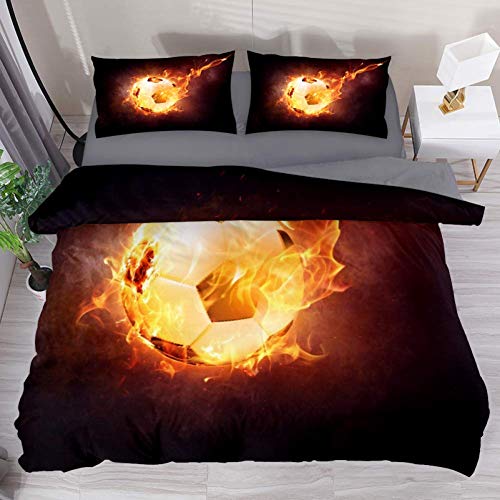 Fire Football Bedding Duvet Cover Set - Image 3