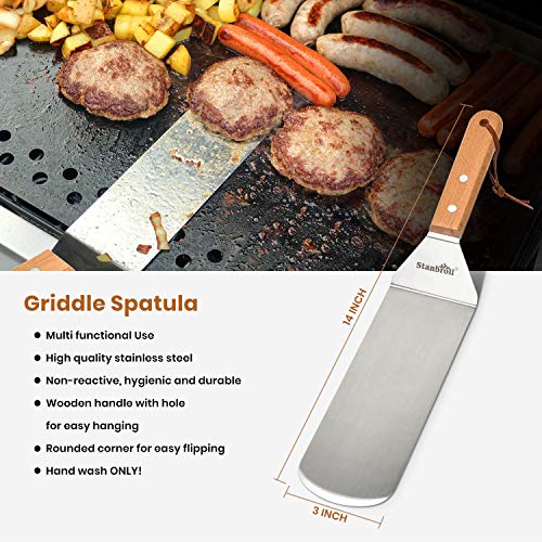 Set de 3 espátulas de acero inoxidable Stanbroil para parrilla miniatura 3
