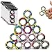 18Pcs Magnetic Rings Fidget Toys Spinner Set Easter Basket Stuffers for Kids Party Favors,Finger Magnet Rings Endless Hours of Fun ADHD Stress Relief Fidget Spinners for Birthday for Adults Teens