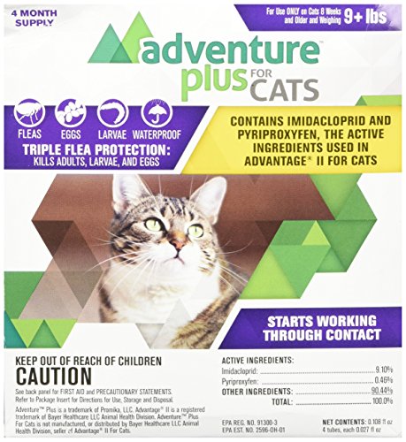 Adventure Plus for Cats 4pk 9lb+