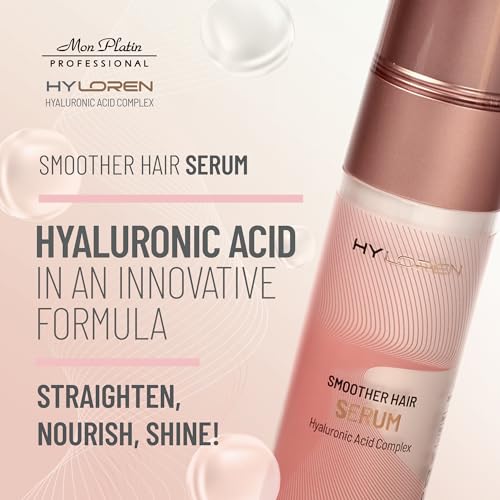 Hair Smoothing Straightening Serum with Hyaluronic Acid for Straight Hair, Anti Frizz Hair Serum, Hair Straightening Treatment, Straight hair products for Soft, Shiny Hair 50ml - Image 3
