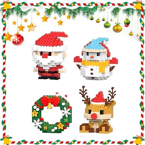 Umikk Weihnachts-Mikrobausteine Santa Claus Rentier Puzzle,...