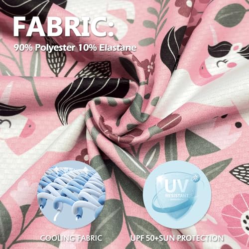 Soneven Girls Long Sleeve Golf Shirts Half Zip Kids Polo Uniform Shirts Quick Dry for 5-14 Years4