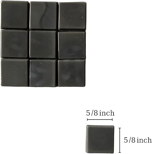 Miniatura 10 de SMEIINIK 1.1lb Bulk Single Iridescent Color Mosaic Tiles for Crafts, Glass Mosaic Pieces for Mosaic Puzzles, Stained Glass Tiles for Mosaic DIY,