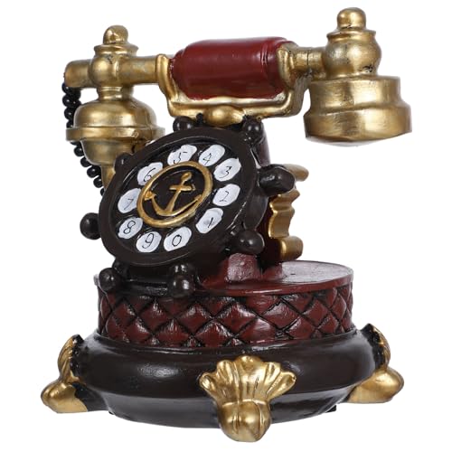 Téléphone vintage en résine rétro comme objet de décoration maison et bureau