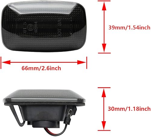 Miniatura 8 de Luz LED para guardabarros lateral compatible con Toyota LCruiser serie 1007080 compatible con Lexus LX470 LCruiser Prado 90 Series FJ Cruiser Hilux,