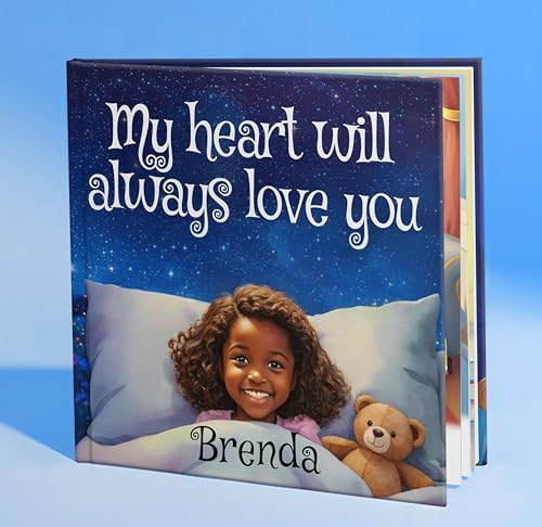 TellMyTale Personalized Childrens Story Book Customized Name and Photo My Heart Will Always Love You Custom Kids Keepsake Gift Bedtime Story Book for Toddlers Boys & Girls
