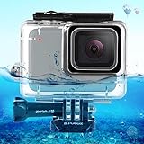 Caja sumergible para GoPro Hero7 (45 m), color plateado y blanco