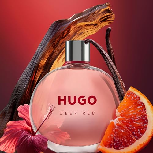 HUGO Deep Red Eau de Parfum – Ambriertes Damenparfum – Mit Clementine, Freesie und Sandelholz – Langanhaltender Duft, 75ml 2