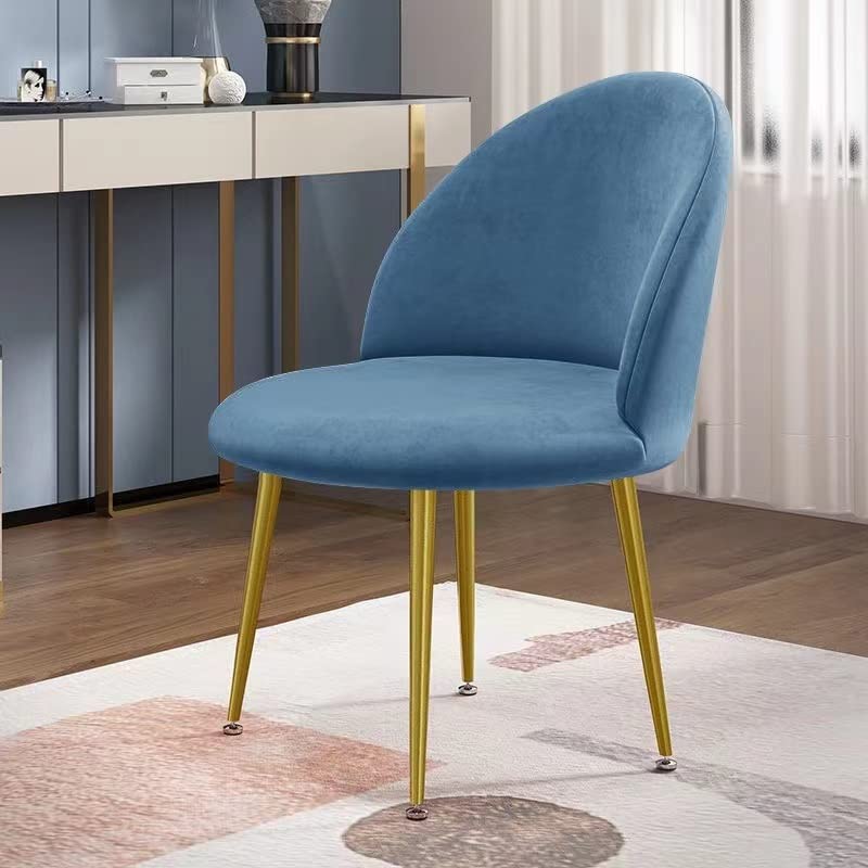 uyeoco Duckbill Makeup Chair Covers 1/2/4/6PCS Velvet Round Bottom Stool Accent Low Back Dinning Chair Slipcover High Elastic Small Seat Cover (Color : D, Size : 1pcs)