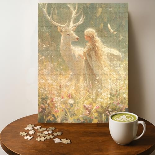 Casse-tête en bois Princesse cerf blanc 500 pièces