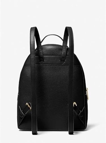 Michael Kors Valerie Medium Pebbled Leather Fashion Backpack (Black) #TOP2