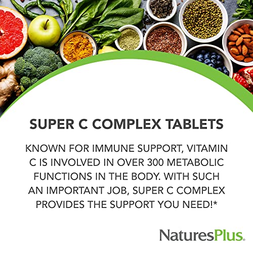 Natures Plus Super C Complex 1000mg (Vitamin C) S/R 180 Tabletten (404g)