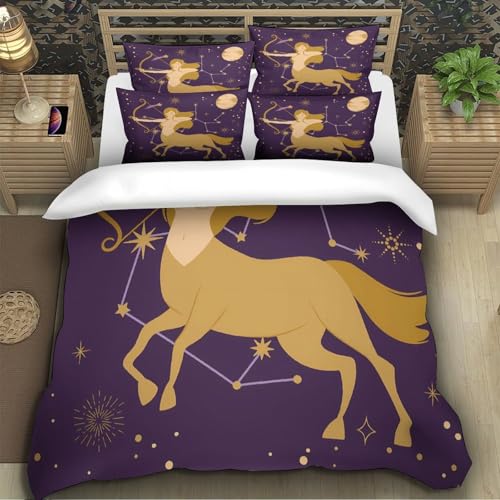Parure de lit 3D Yorkshire 220x240cm housse de couette microfire imprimée