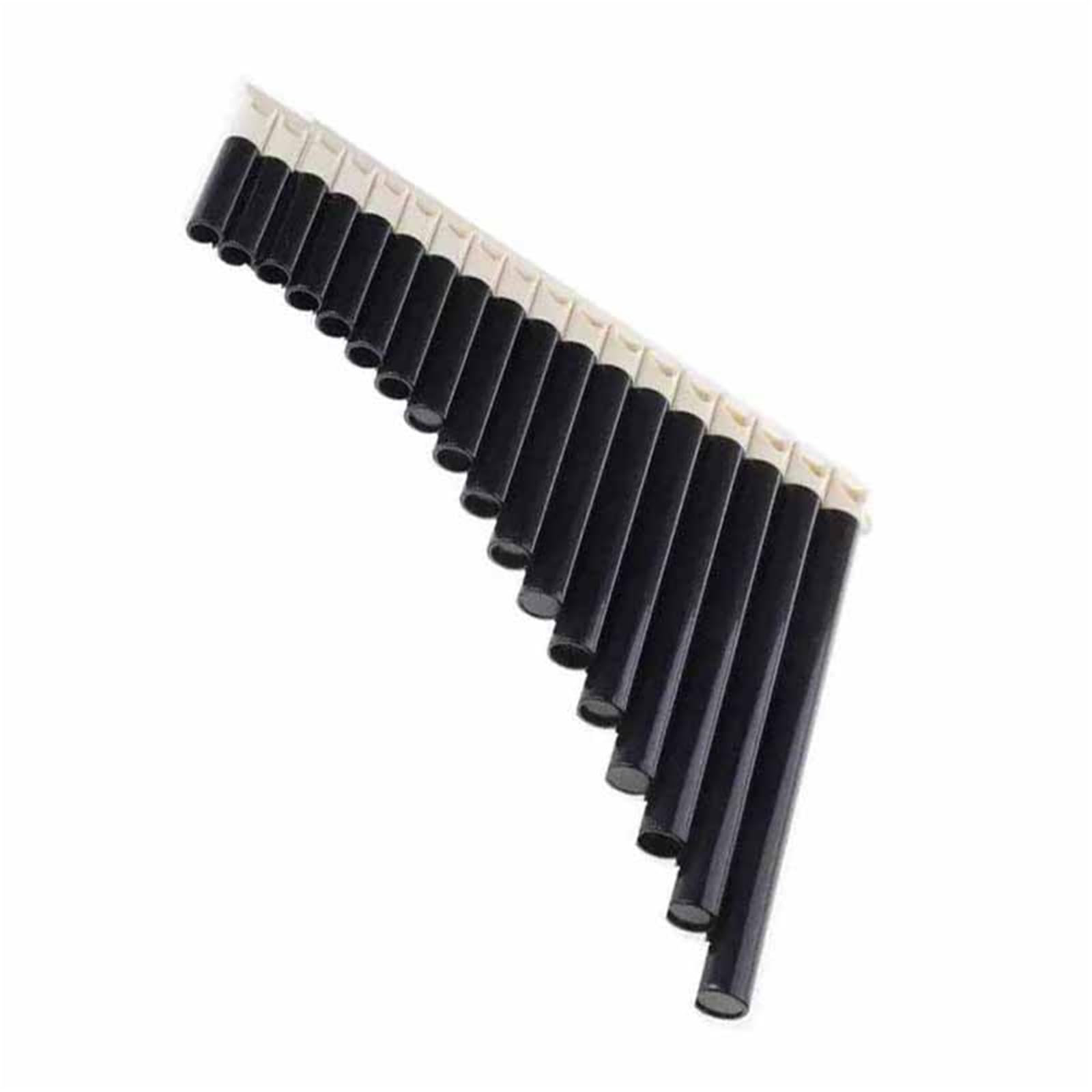 Flauti Pan Adulti Flauto Di Pan A 18 Canne In Do Maggiore. Facile Da Imparare E Adatto Agli Amanti Della Musica(Black)