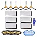 HALIEVE Filter Bürste Ersatzteile Zubehör Set für Ecovacs DEEBOT N79 N79S Yeedi K600 K700 Staubsauger Roboter (15 Stück)