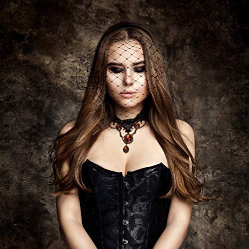 Lurrose Headband With Black Veil Hair Hoop Headband Simple Elegant Mesh Headdress For Woman Girl (Black) #TOP2