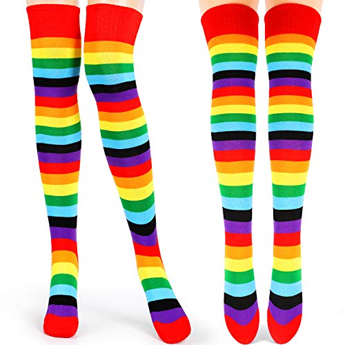 Chaussettes au-dessus du genou femme lot de 2 paires pour ne plus avoir froid en jupe