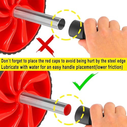 image for N1Fit Ab Roller Wheel - Ab Workout Equipment for Abdominal & Core Stre