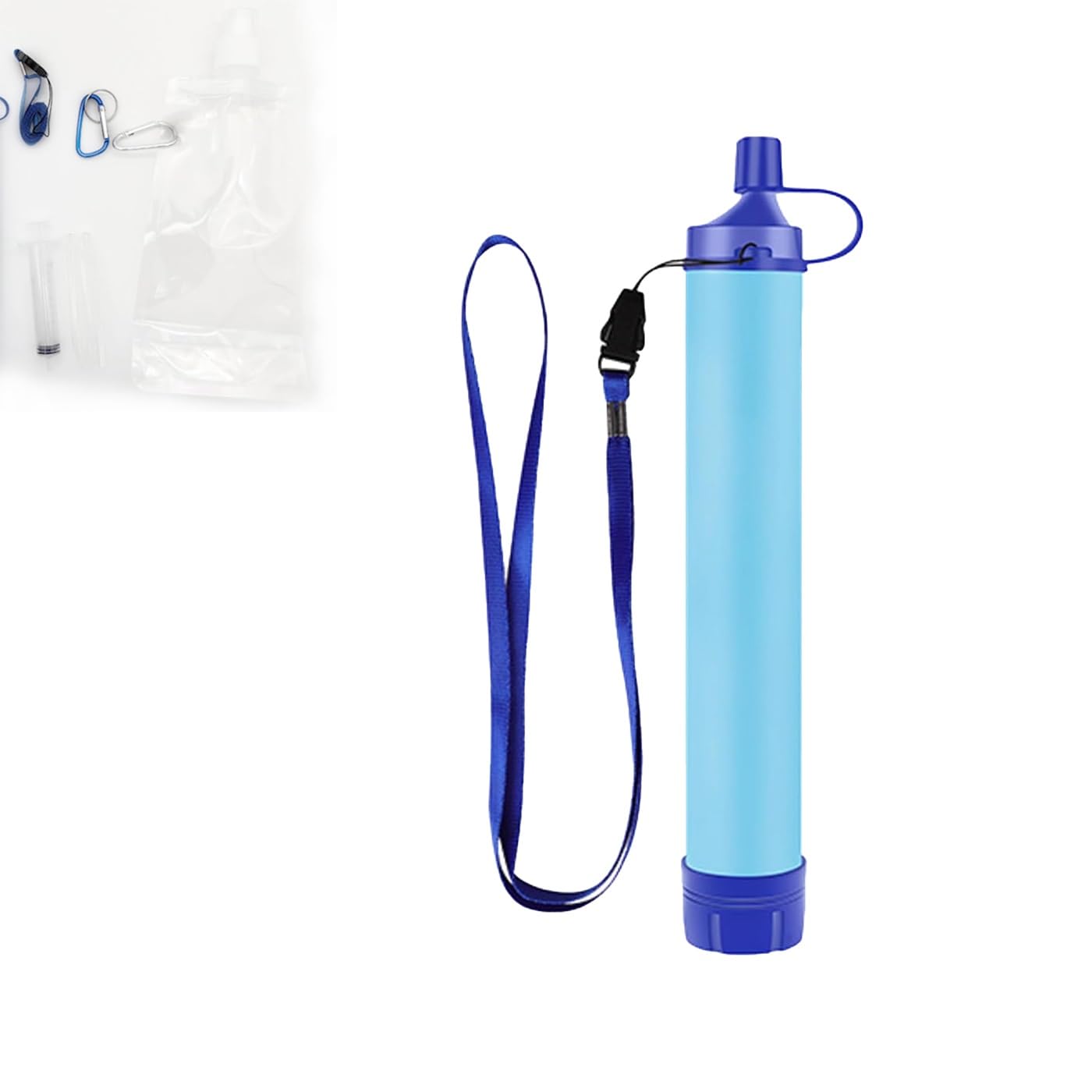 Personal Straw Water Filter for Camping, Hiking, Survival, Emergency, Travel, Portable Water Filter Straw for Drinking, Compact Mini Purifier for Outdoors and Disaster Preparedness(1pc)