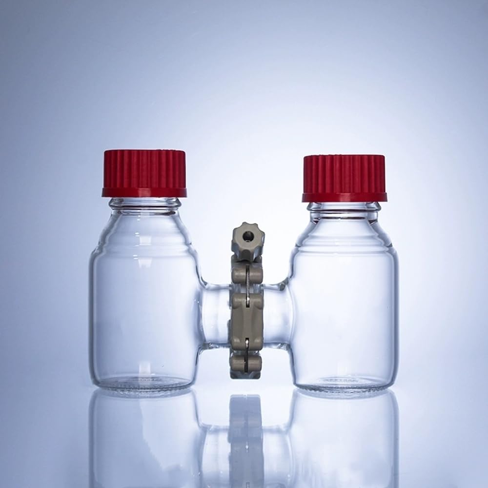 Najnowszy dwukomorowy reaktor MFC do elektrolizy mikrobiologicznej - przyrząd laboratoryjny o wysokiej zawartości szkła borokrzemowego(500ml)