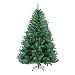 Produktbild FLOFIA 180cm 670 Spitzen Künstlicher Weihnachtsbaum mit Schnee Tannenbaum Christbaum Weihnachten Kunst Dekobaum inkl. Metall Christbaum Ständer Schnellaufbau Klappsystem Grün Dekobaum