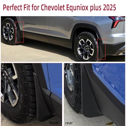 Image of Mud Flaps Kit for 2025 Equinox LT RS ACTIV Accessories 2026 Mud Splash Guard Mud Flap Front and Rear 4pcs (not Fit EV)