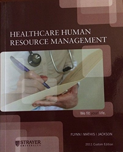 Healthcare Human Resource Management 1111974330 Book Cover