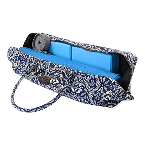 Kindfolk Yoga Mat Duffel Bag Canvas with Pocket and Zipper (Bravo)