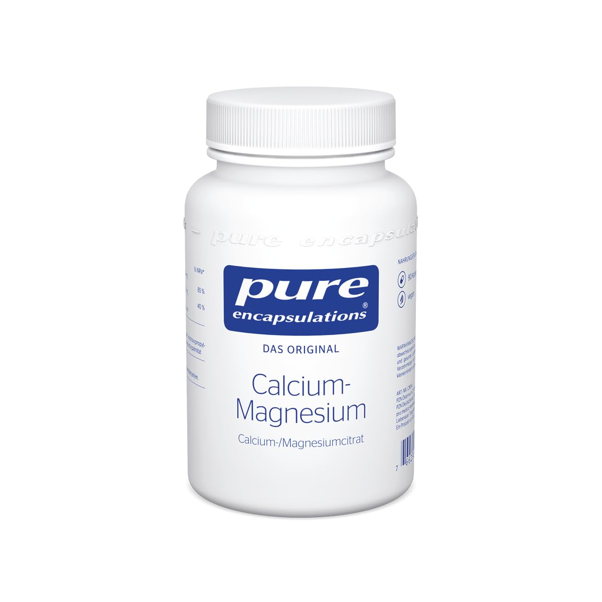 Pure Encapsulations - Calcium-Magnesium (Citrat) - Hochwertige Mineralstoffkombination für Knochen, Muskeln und Nerven - Calciumcitrat und Magnesiumcitrat ohne Zusatzstoffe - 90 Kapseln