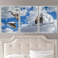 3 Piece Framed Canvas Wall Art Birds Canvas Prints Home Artwork Decoration for Living Room,Bedroom - 16