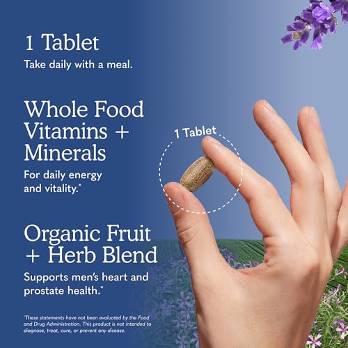 Garden of Life Once Daily Whole Food Multivitamin for Men, Organic Mens Vitamins & Minerals, Vitamin C, Zinc, Vegan, for Health & Well-Being, 60 Tablets - Image 6