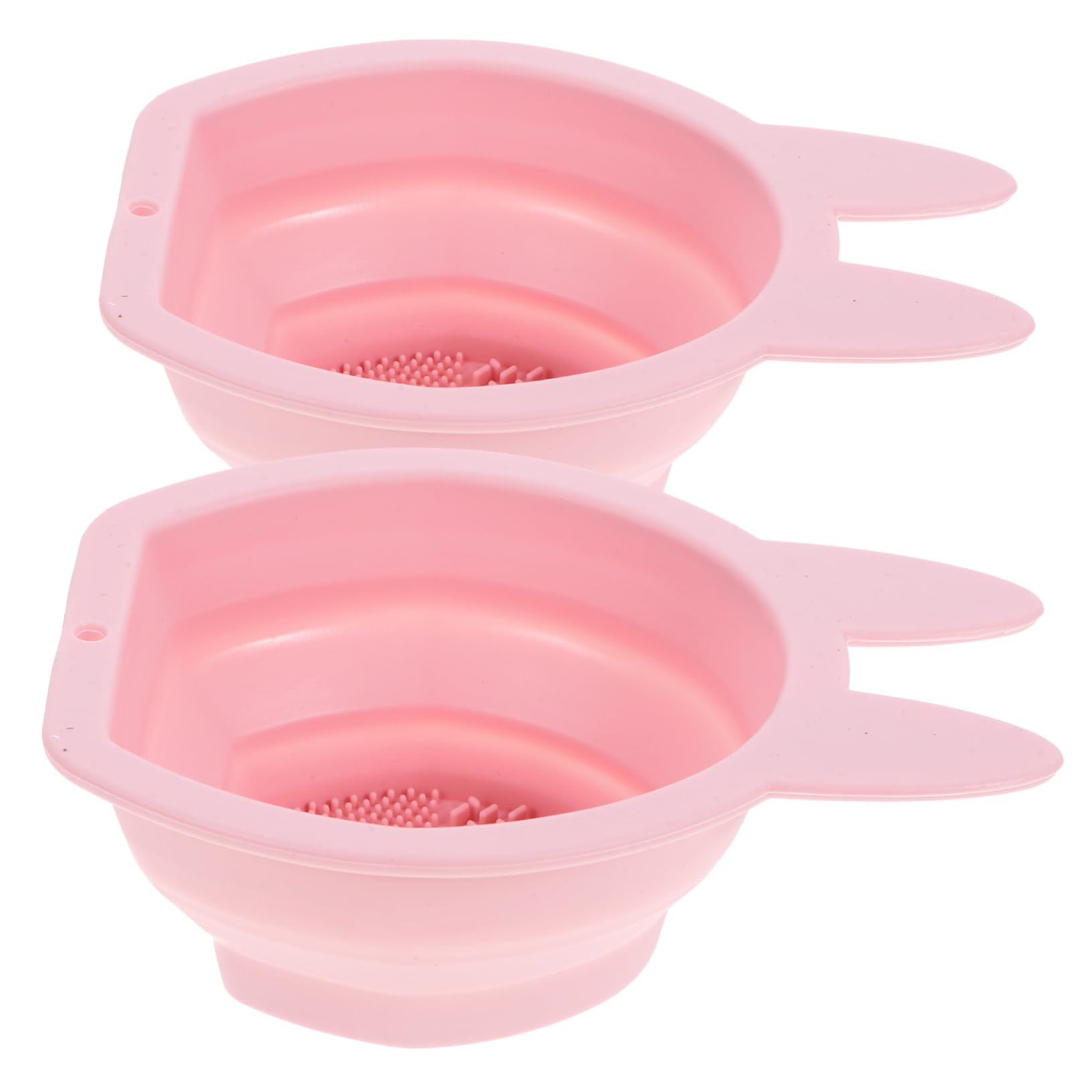 NULYLU Makeup Brush Spray Cleaner Rabbit-shaped Silicone Makeup Brush Cleaner Folding Hanging Storage