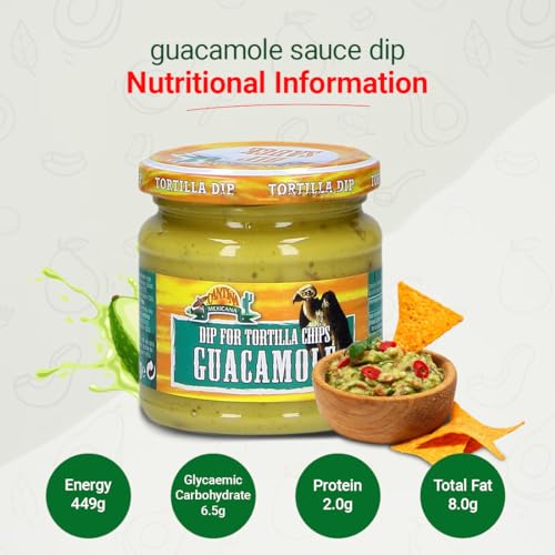 Image of Cantina Mexicana Guacamole Dip | Avocado | Mexican Cuisine | Seasoning & Spread | Contains Avocado Fruit , Green & Red Paprika, Onion, Tomato & Cheese Powder | Used for Tacos, Burritos & Nachos | Slightly Spicy | Vegetarian (Pack of 2, 190g Each)