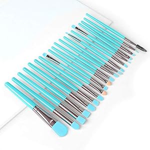 Fluorescent Makeup 20pcs Makeup Beauty Brush Makeup Tool Set Brush Brush Girls Brushes Make up(Color:Blue)