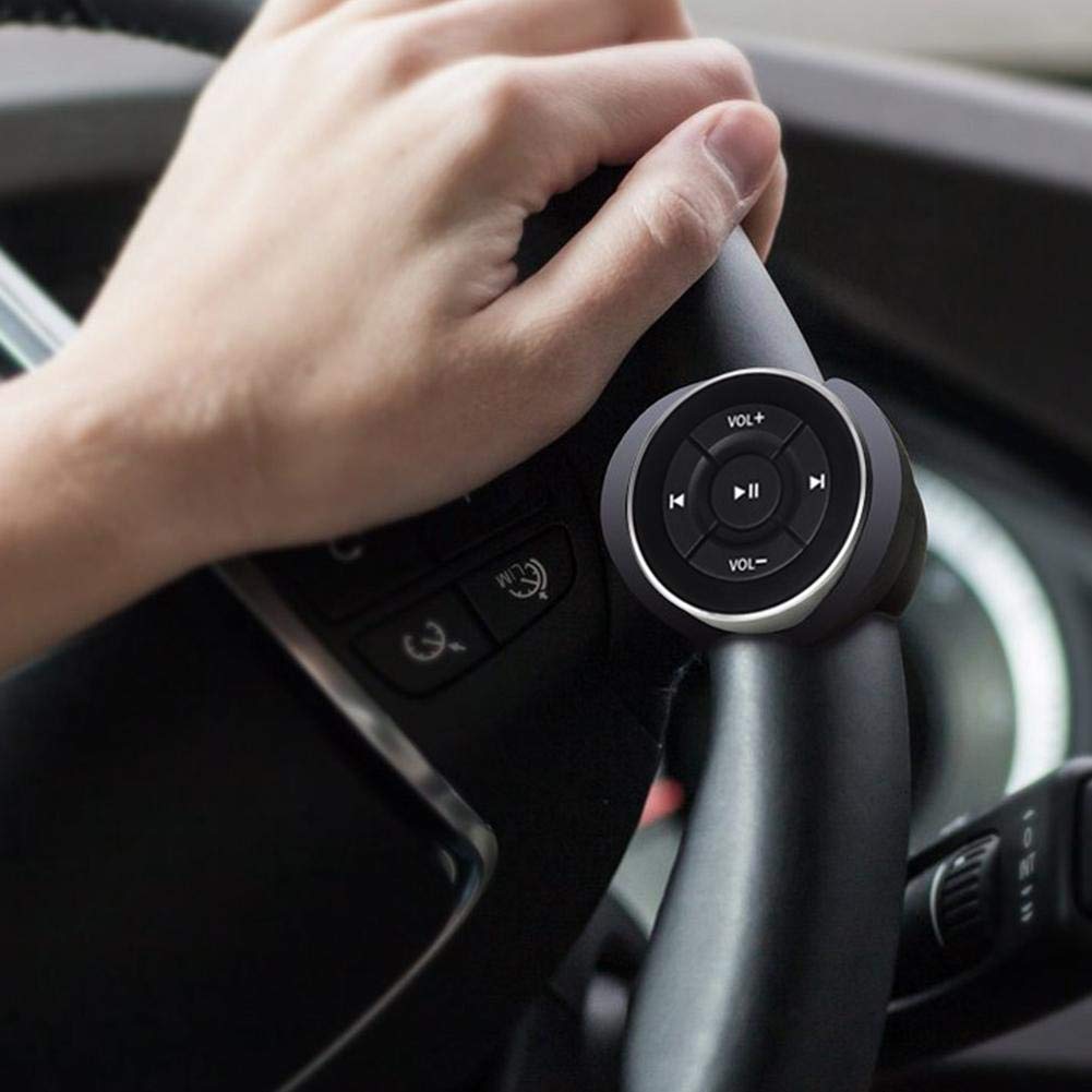 Bluetooth-knopafstandsbediening voor IOS en Android, Draagbare Touchscreen-smartphonecontroller, IPX4 Waterdicht en Grote Knop, voor Autostuur, Bellen, Audio en Camera Bluetooth-knopafstandsbediening voor IOS en Android, Draagbare Touchscreen-smartphonecontroller, IPX4 Waterdicht en Grote Knop, voor Autostuur, Bellen, Audio en Camera