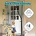 Double Door Screen Magnetic Closure Hook & Loop Replacement, Heavy Duty Children's Room Mesh Door Pet and Kid Friendly, Customisable Size(100x279cm/39x109.8in)