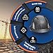 Acerpal Updated Vented Full Brim Hard Hat, Classic Black Carbon Fiber Gloss, Padded, OSHA Construction Safety Approved Hardhats, Hard Hats for Men, Cascos De Construccion Helmet.