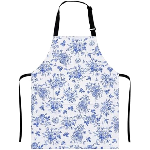Grtfcolr Floral Cooking Apron Cover