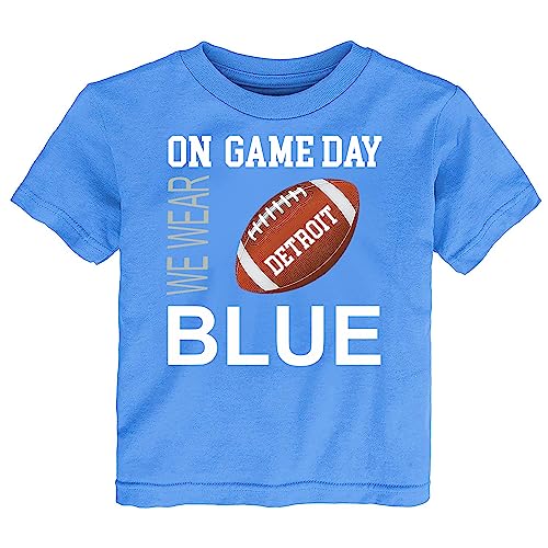 Future Tailgater On Game Day Baby/Toddler T-Shirt for Detroit Fans Blue