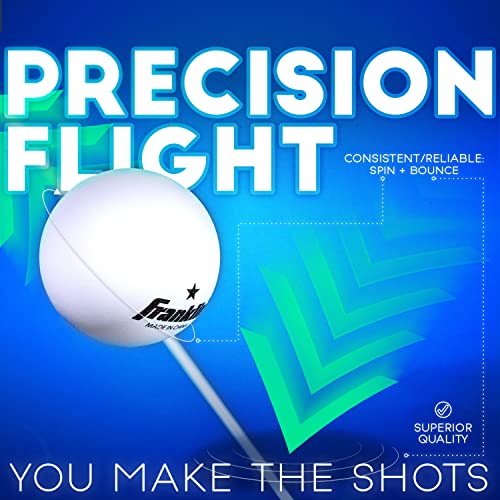 Image of Franklin Sports One Star Ping Pong Table Tennis Balls - 38mm 6-Pk - White