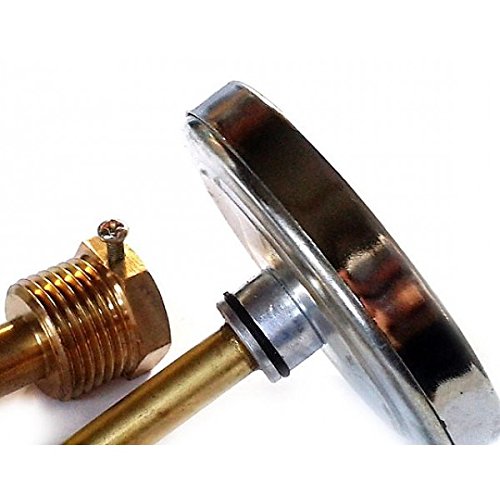 Condensador de destilación de acero inoxidable + colonos (2) + termómetro | Condensador Graham | Aparato de destilación en espiral | destilador de alcohol