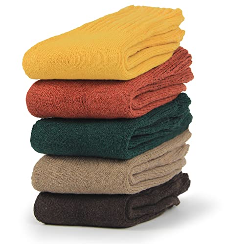 Image of BenSorts Women's Winter Boots Socks Thick Warm Cozy Crew Socks Solid Color Gifts
