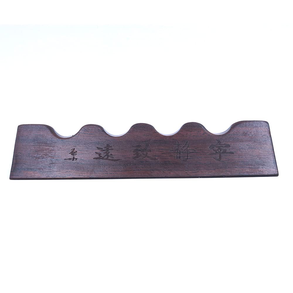 Ancllo Brown Calligraphy Brush Holder Chinese Brush Rack