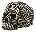 Ebros World War Ammo Bullet Shell Casings Skull Statue 6.5'Long Metalgear Hardcore Wardogs Skeleton Head Figurine for Halloween Day of The Dead Ossuary Macabre Collectible