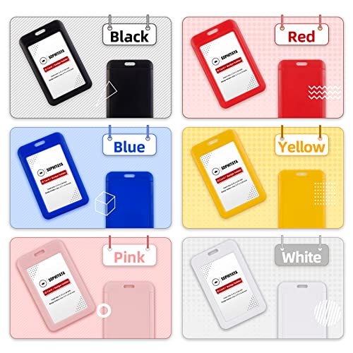Sophiyaya BADGE HOLDER Hard Plastic Key Card Work Badge Sleeve thumb #4